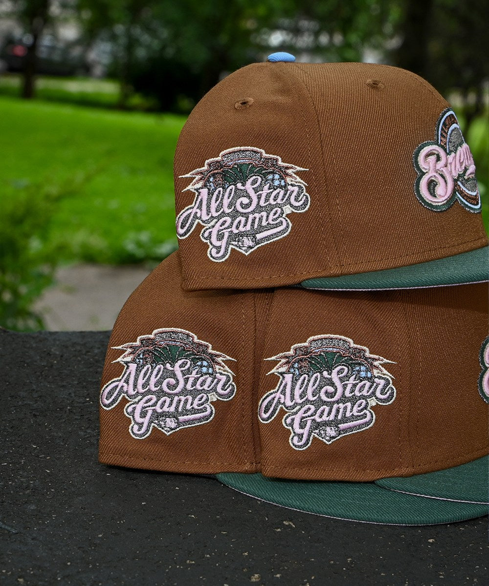 NEW ERA - Milwaukee Brewers 59Fifty 2002 All Star Game Khaki/Dark Green