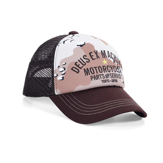 DEUS EX MACHINA - Tokyo Original Address Trucker CAMO Camo 【D261UHA035】