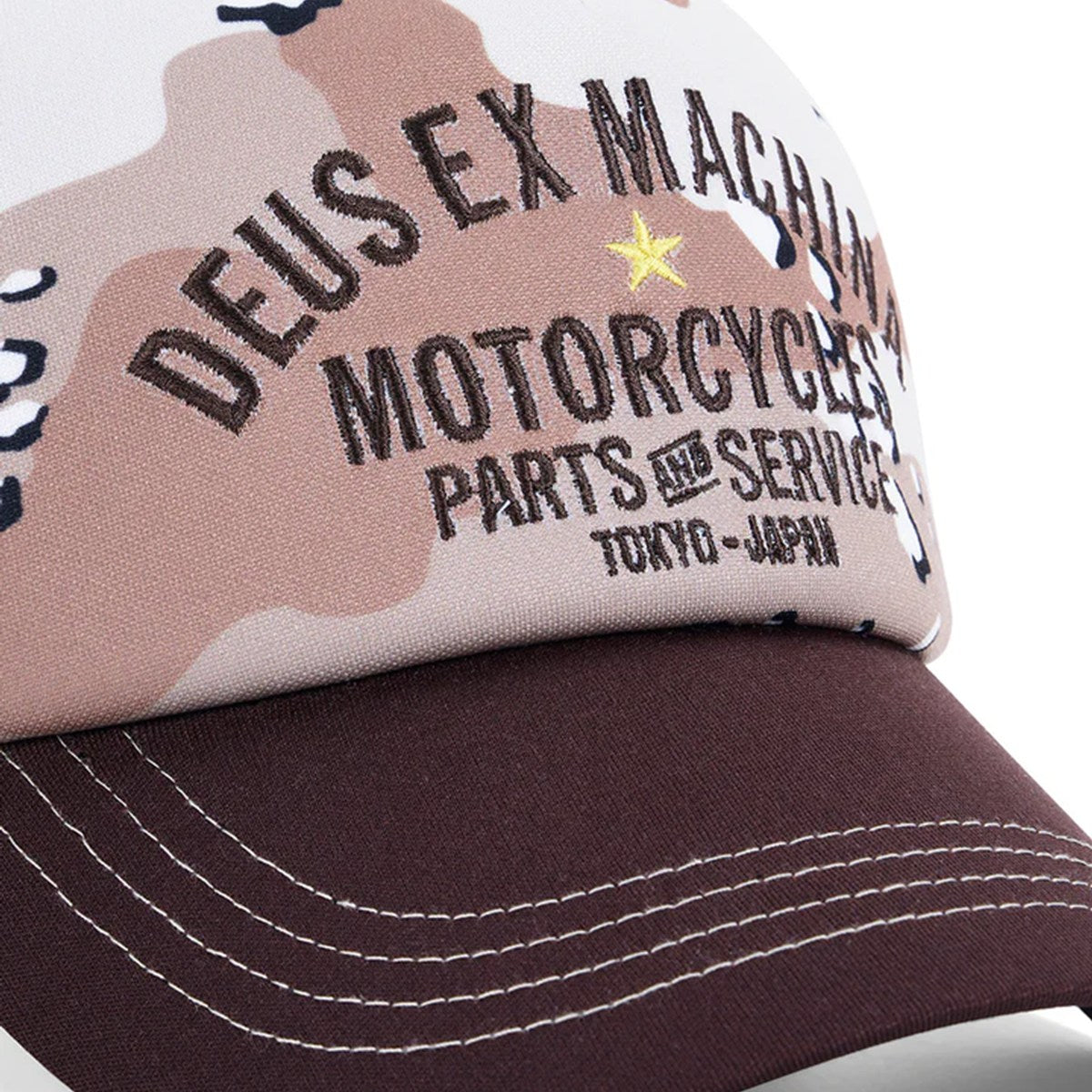 DEUS EX MACHINA - Tokyo Original Address Trucker CAMO Camo 【D261UHA035】