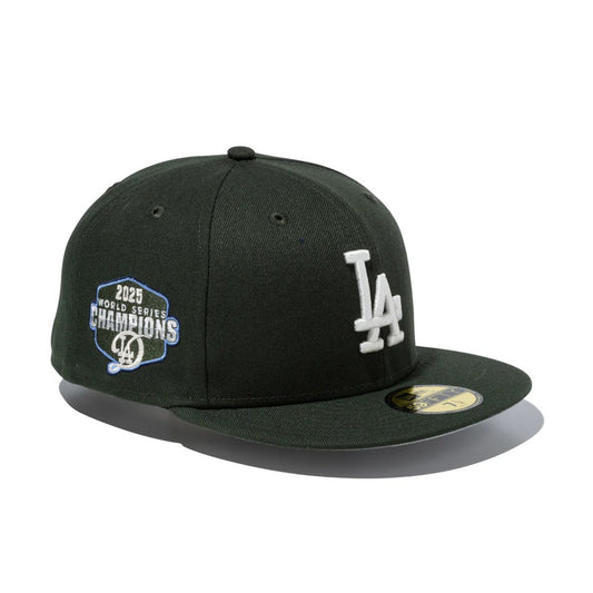 NEW ERA - Los Angeles Dodgers 59FIFTY World Series Champion 2025 Dark Seaweed【15164999】