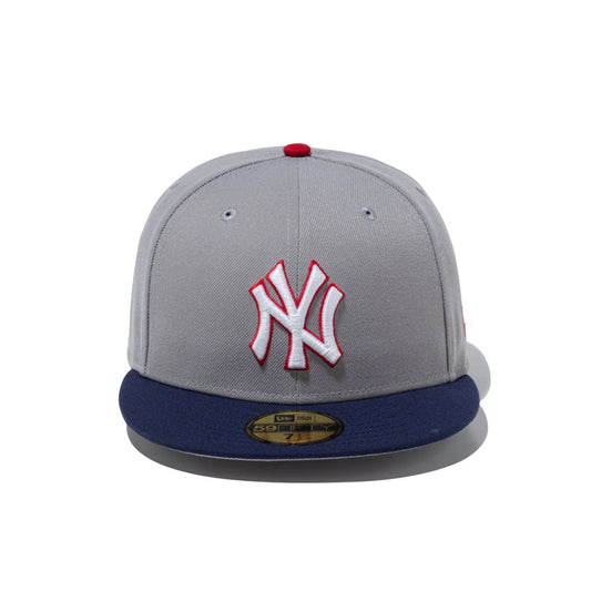 NEW ERA New York Yankees - 59FIFTY National Flag GRAY/LIGHT NAVY【15087749】