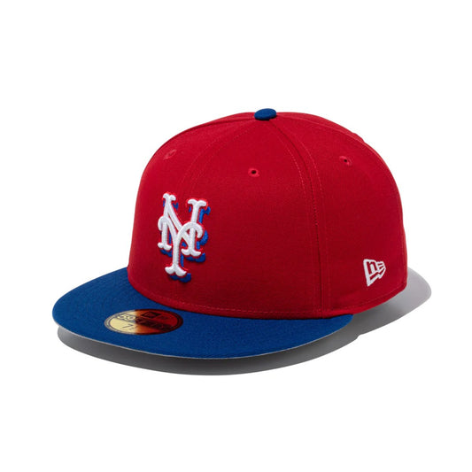 NEW ERA New York Mets - 59FIFTY National Flag SCARLET/LIGHT ROYAL 【15087750】