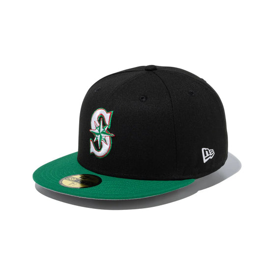 NEW ERA Seattle Mariners - 59FIFTY National Flag KELLY GREEN/BLACK 【15087747】