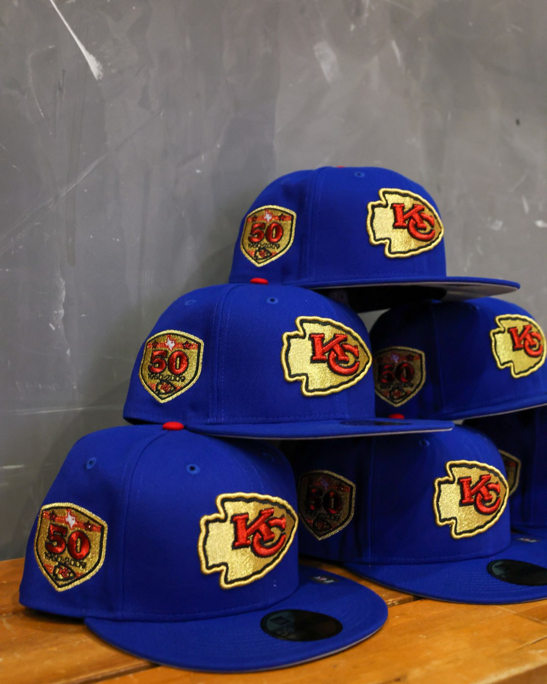 NEW ERA - Kansas City Chiefs 59Fifty 50 years Calming Blue
