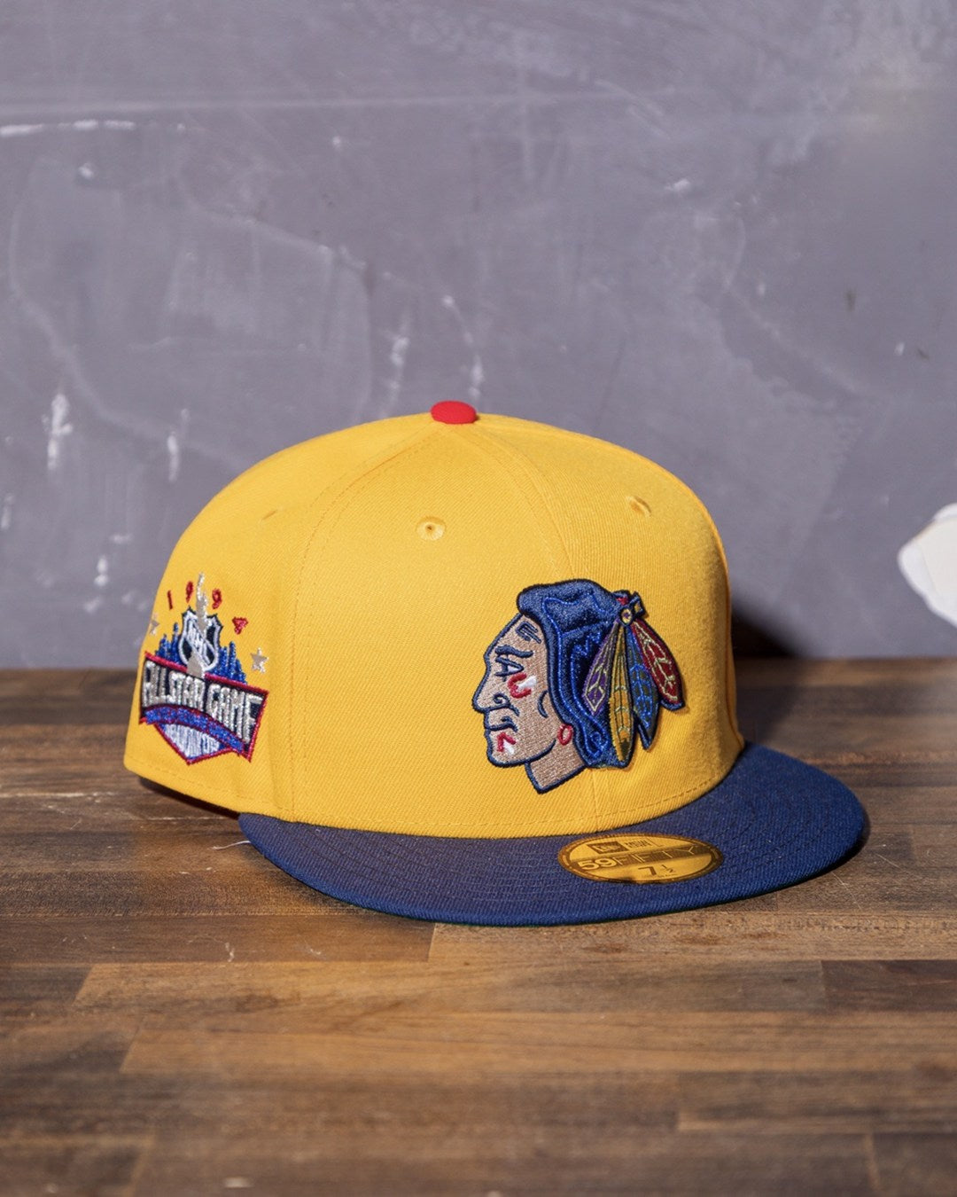 NEW ERA - Chicago Blackhawks 59Fifty NHL 1994 All Star Game Aged Gold/Navy