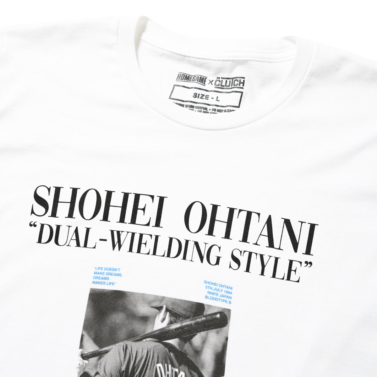 大谷翔平 Shohei Ohtani - OHTANI TEE #2 Tシャツ WHITE,BLUE【HG240117】