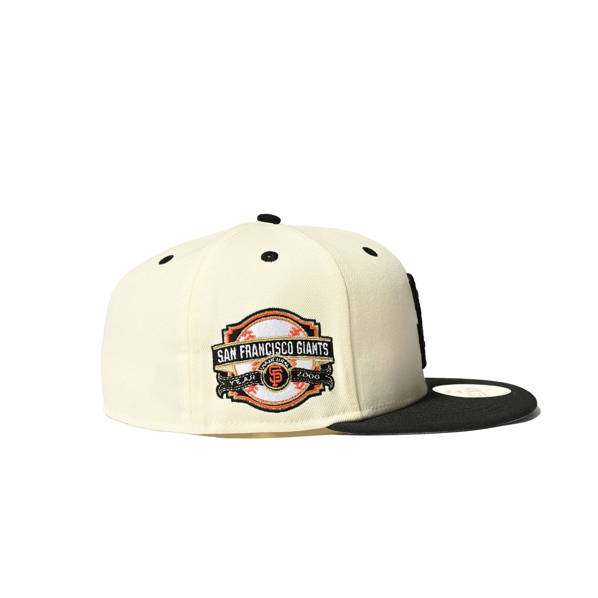 NEW ERA - 59FIFTY SAN FRANCISCO GIANTS CO 2000 INAUGURAL YEAR CHROME/BLACK【70894903】