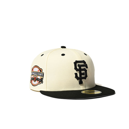 NEW ERA - 59FIFTY SAN FRANCISCO GIANTS CO 2000 INAUGURAL YEAR CHROME/BLACK【70894903】