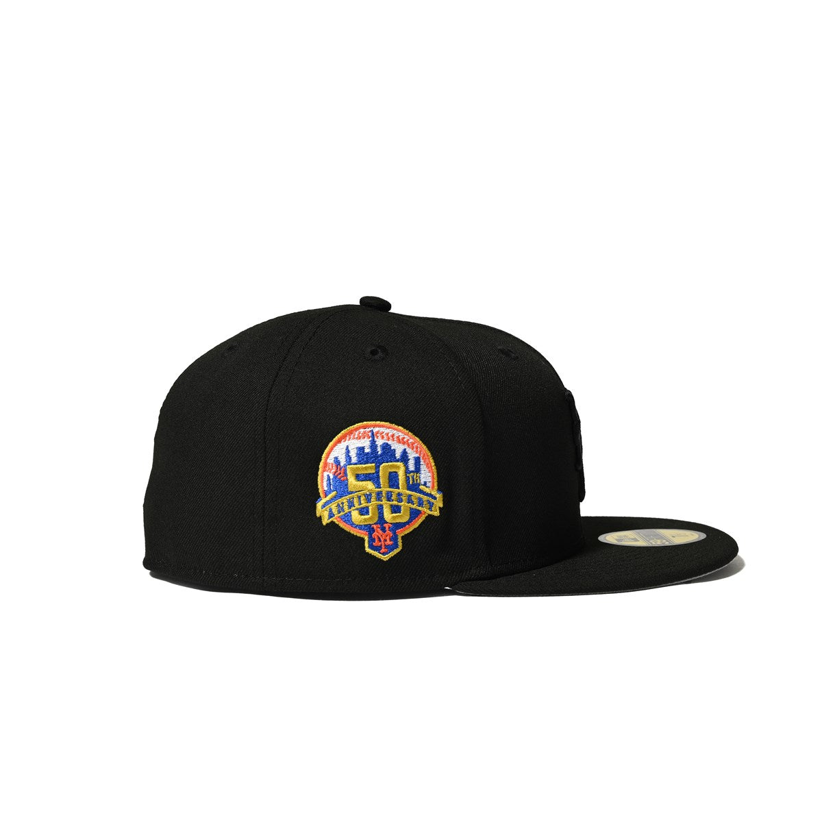 NEW ERA NEW YORK METS - 59FIFTY CO 50TH ANV BLACK/UVGRY BLKOUT PACK 【70894878】