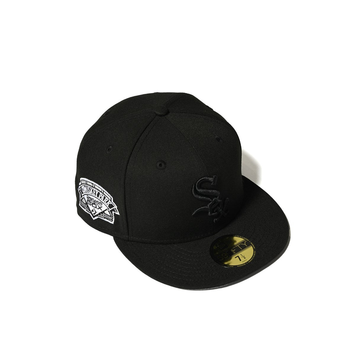 NEW ERA CHICAGO WHITE SOX - 59FIFTY CO COMISKEYPARK BLACK/UVGRY BLKOUT PACK 【70894894】