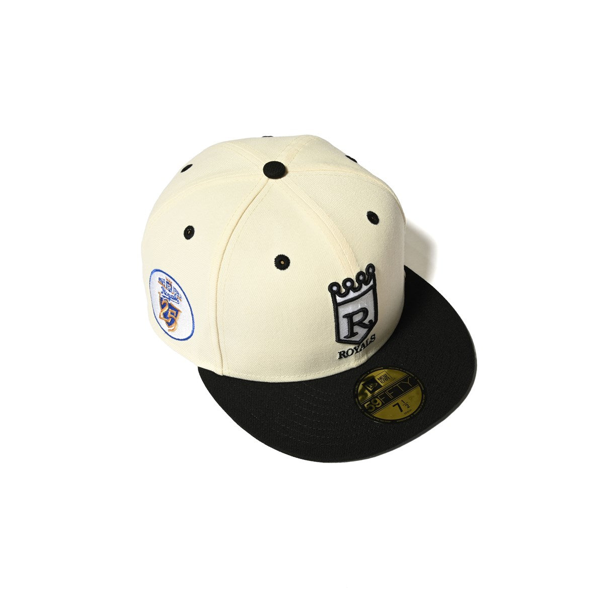 NEW ERA - 59FIFTY KANSAS CITY ROYALS CO 25TH ANV CHROME/BLACK【70894909】