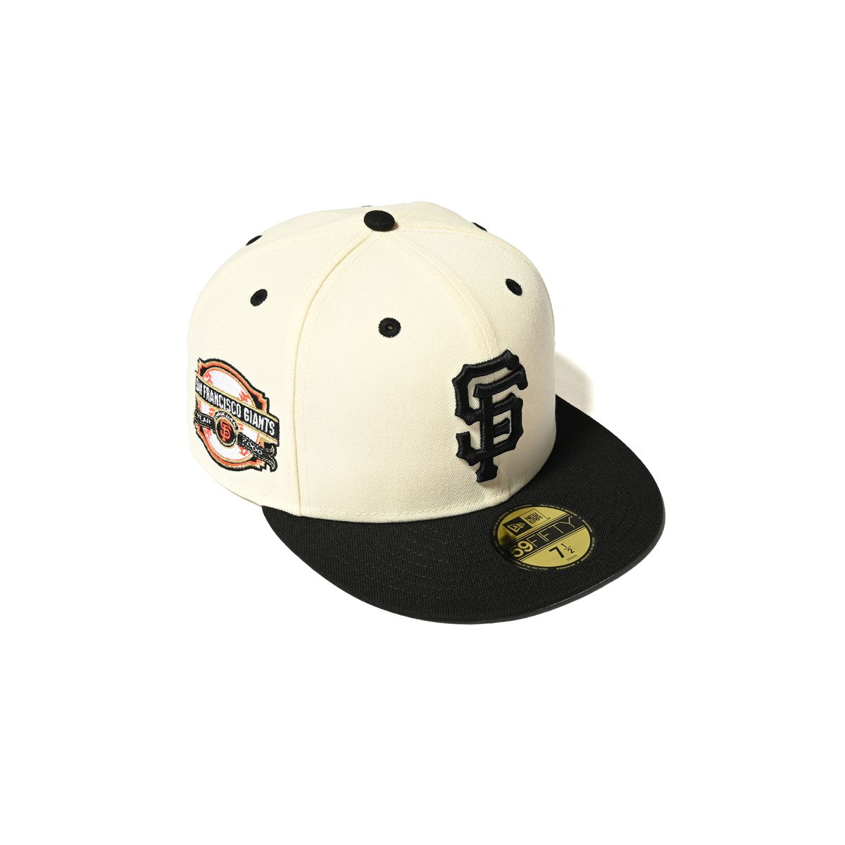 NEW ERA - 59FIFTY SAN FRANCISCO GIANTS CO 2000 INAUGURAL YEAR CHROME/BLACK【70894903】