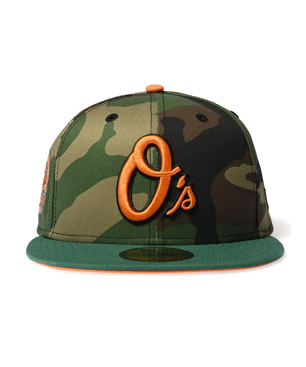 NEW ERA - BALTIMORE ORIOLES CO CAMDEN YARD 30TH 59FIFTY WD CAMO/EGRN【71021910】
