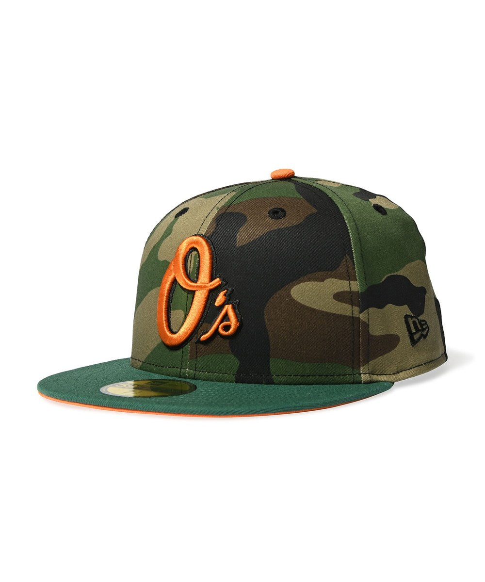 NEW ERA - BALTIMORE ORIOLES CO CAMDEN YARD 30TH 59FIFTY WD CAMO/EGRN【71021910】