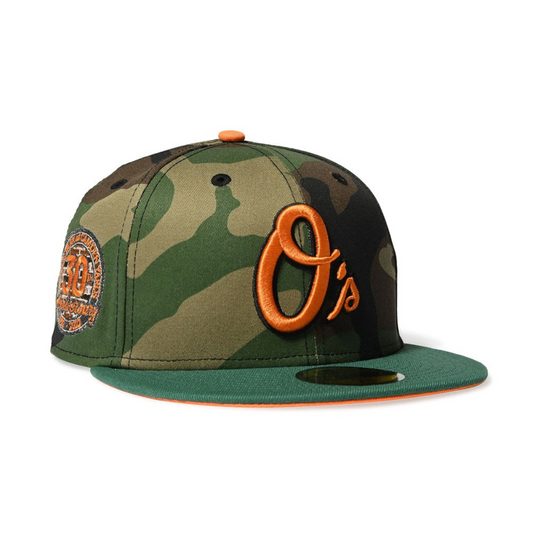 NEW ERA - BALTIMORE ORIOLES CO CAMDEN YARD 30TH 59FIFTY WD CAMO/EGRN【71021910】