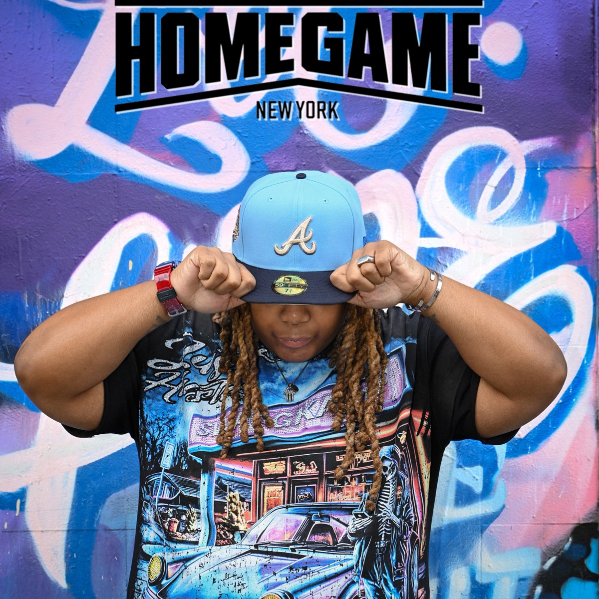 NEW ERA - Atlanta Braves 59Fifty 1999 World Series Sky Blue/Navy