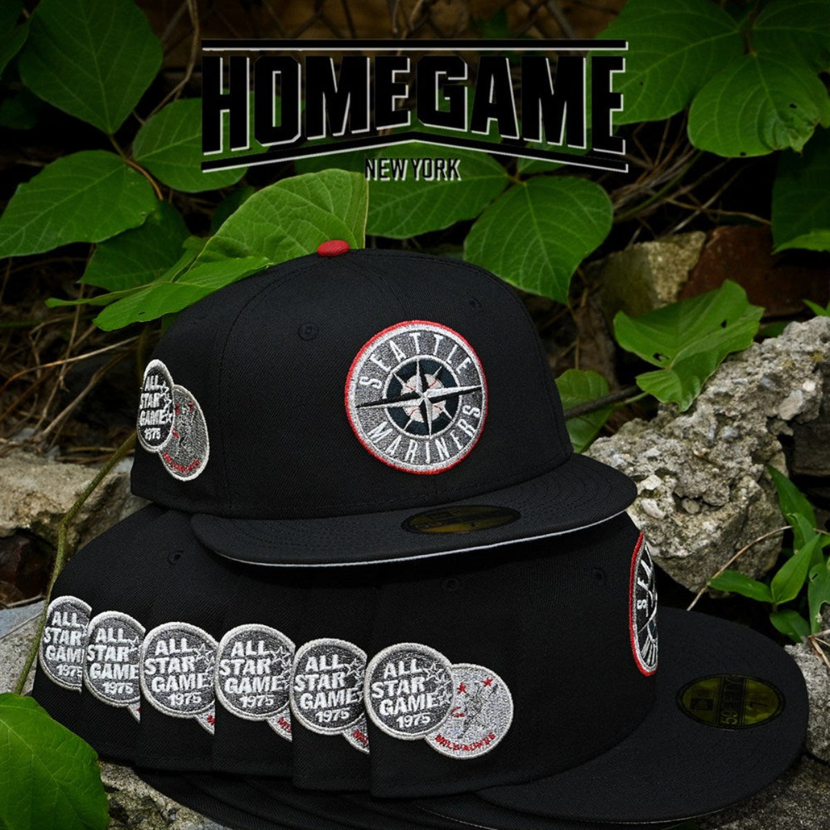 NEW ERA - Seattle Mariners 1975 All Star Game 59Fifty Black
