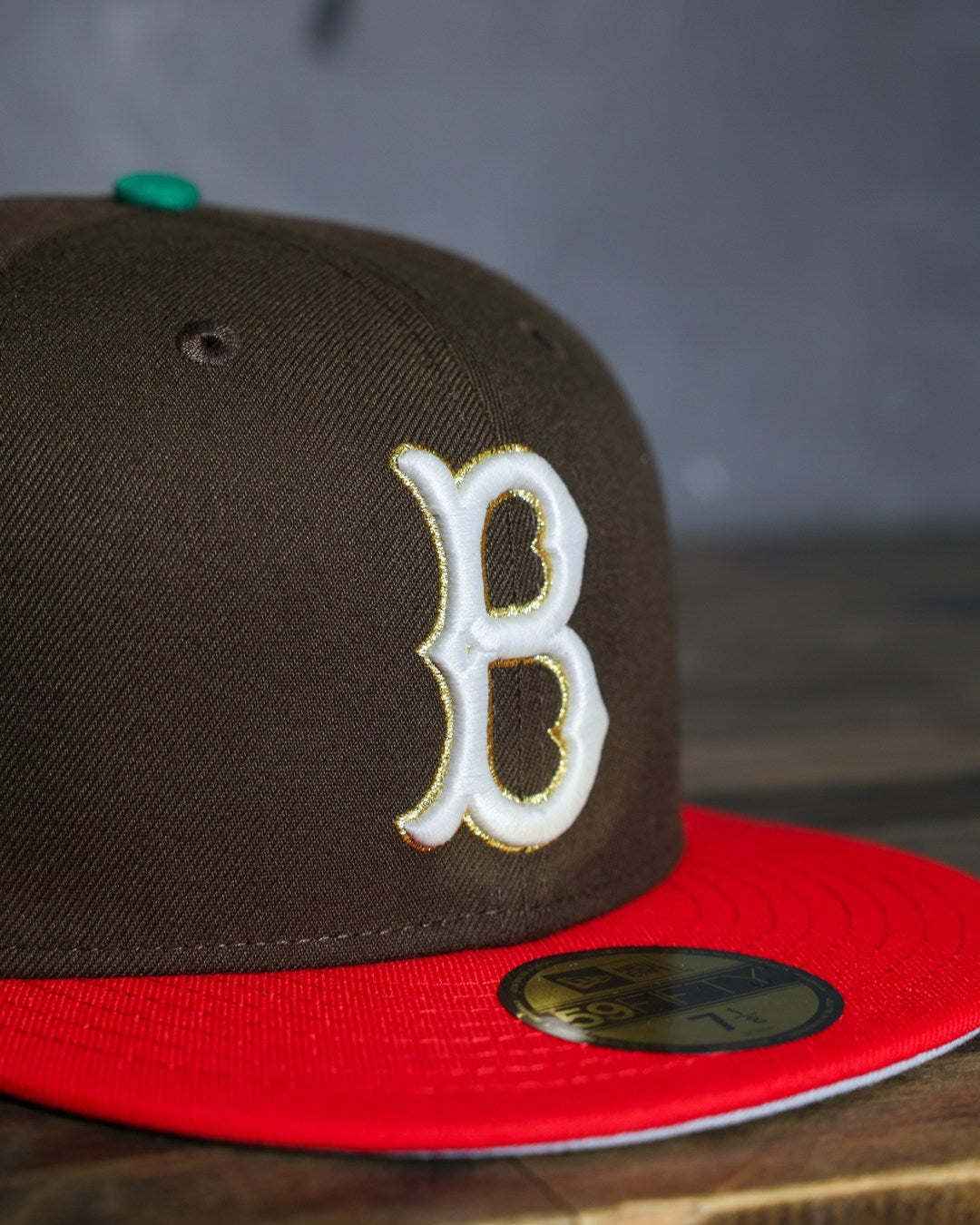 NEW ERA - Brooklyn Dodgers 59Fifty Jackie Robinson 75th Anniversary Walnut/Scarlet
