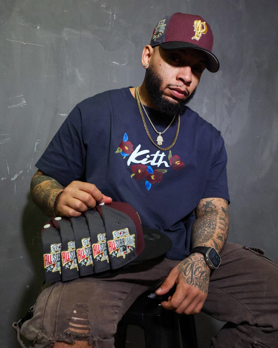 NEW ERA - Philadelphia Phillies 59Fifty 1996 All Star Game Maroon/Black