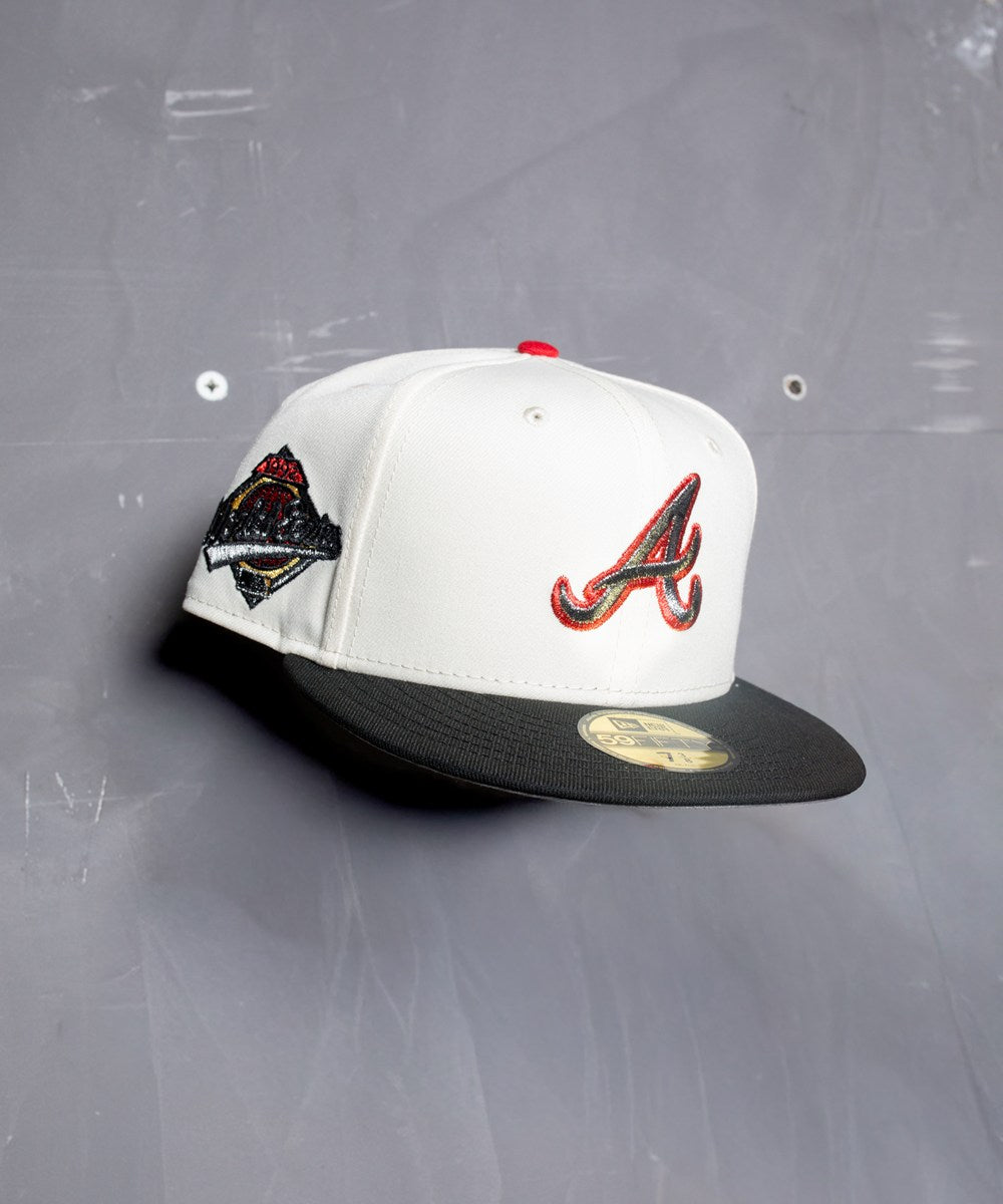 NEW ERA - Atlanta Braves 59Fifty 1992 World Series Chrome White