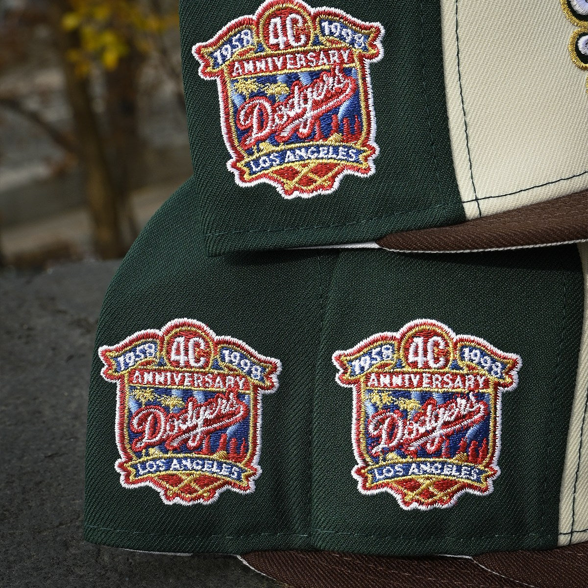 NEW ERA - Los Angels Dodgers 59FIFTY 40th Anniversary Chrome White/Walnut