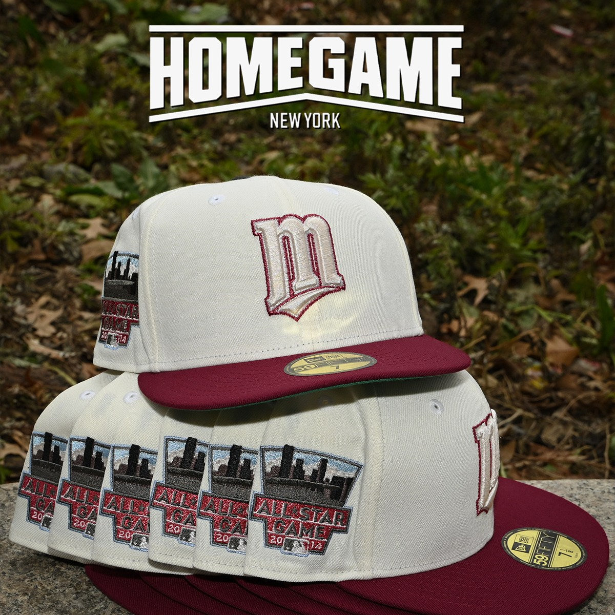 NEW ERA - Minnesota Twins 59Fifty 2014 All Star Game Chrome White/Burgundy