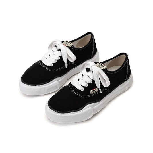 Maison MIHARA YASUHIRO BAKER Canvas Original Sole LOW-TOP "BLACK" Black [A02FW704]