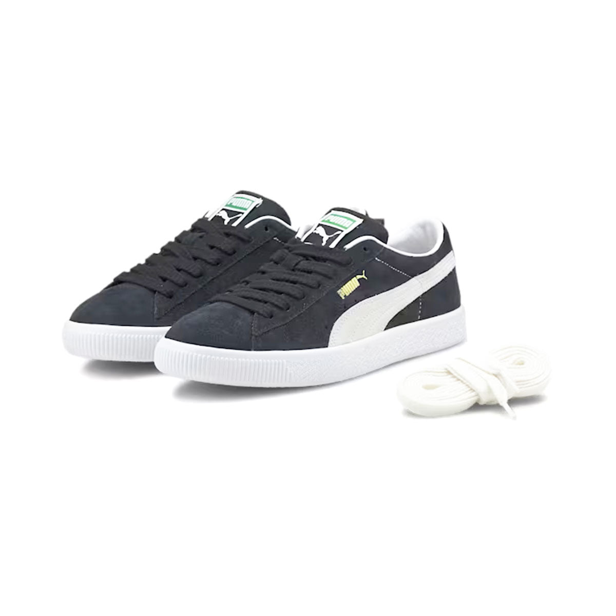 PUMA SUEDE VTG BLACK/WHT プーマ ユニセックス スウェード ヴィンテージ ブラック/ホワイト【374921-05】