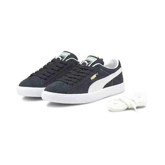 PUMA SUEDE VTG 黑色/白色 PUMA 中性麂皮復古黑色/白色 [374921-05]