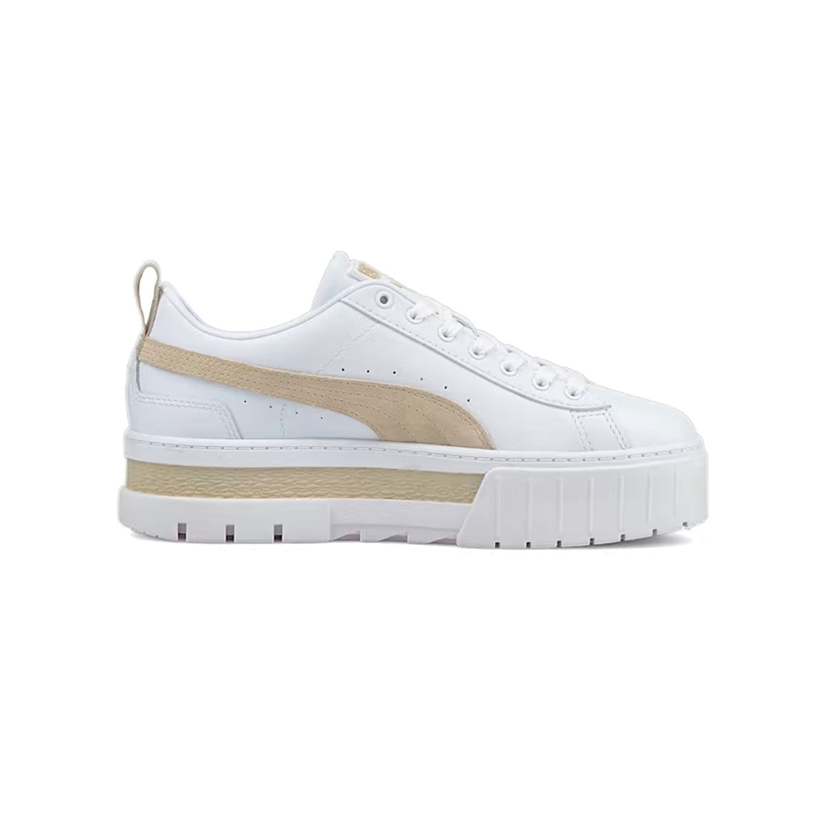 PUMA MAYZE LEATHER WMNS 白色/米色 PUMA MAYZE LEATHER 女士 白色/米色 [381983-02]