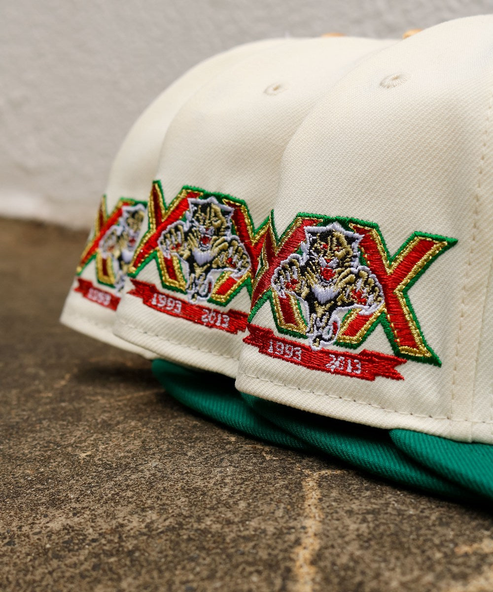TY MATHIS NEW ERA - Florida Panthers 59FIFTY 20th Anniv. Chrome White/Green
