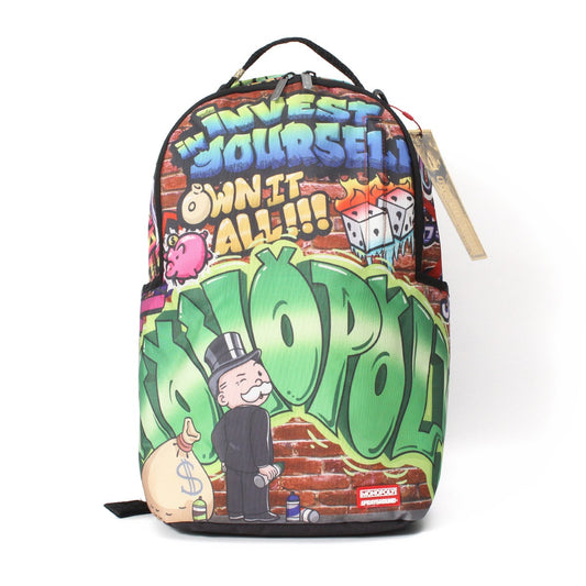 SPRAYGROUND - MONOPOLY MAN GRAFFITI BACKPACK 【B7158】