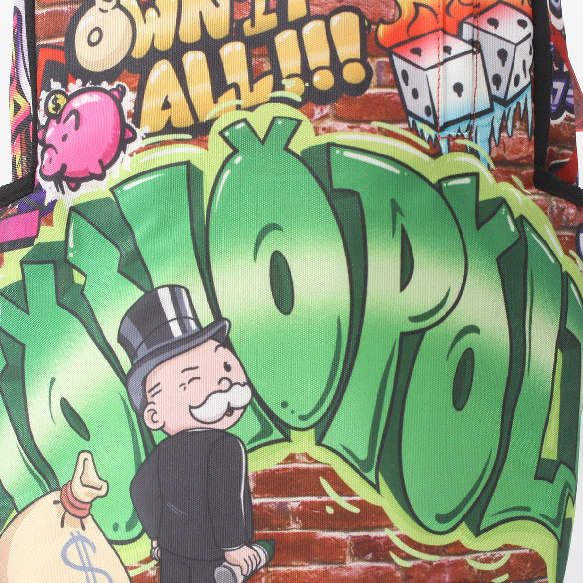 SPRAYGROUND - MONOPOLY MAN GRAFFITI BACKPACK 【B7158】