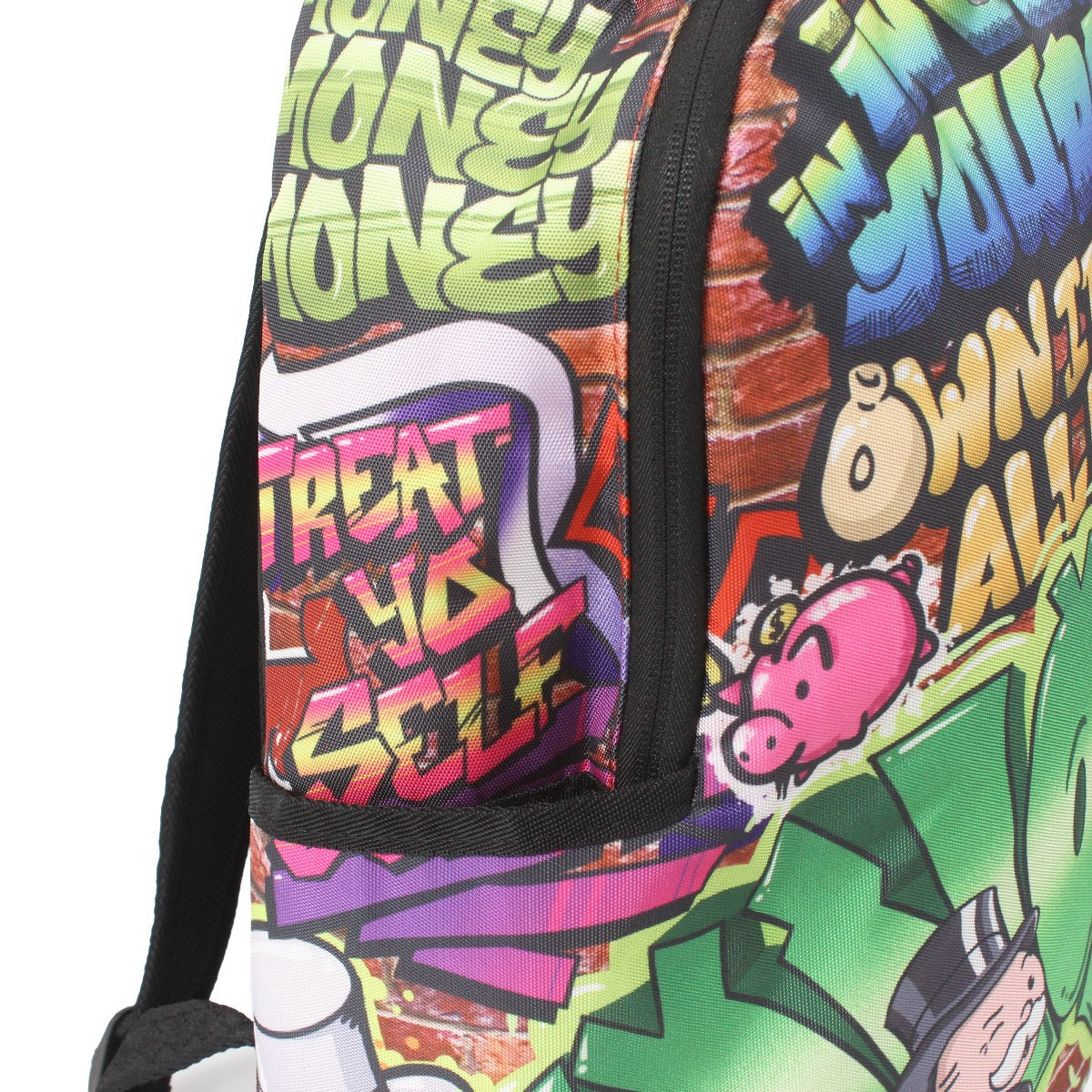 SPRAYGROUND - MONOPOLY MAN GRAFFITI BACKPACK 【B7158】