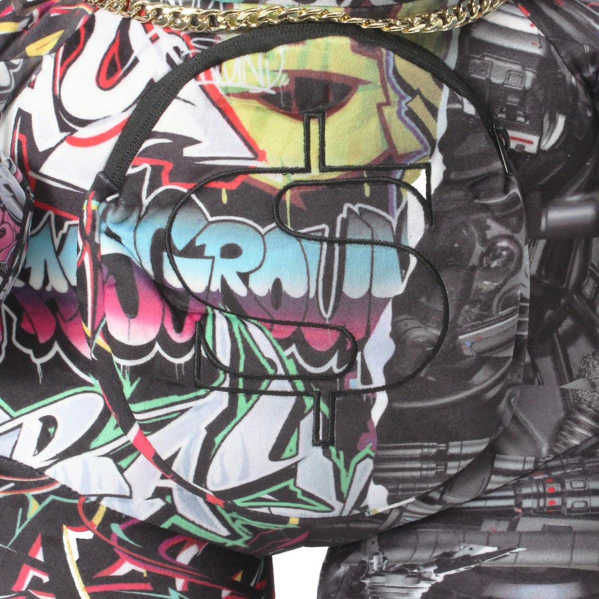 SPRAYGROUND - SPLIT CYBERSHARK MONEYBEAR BACKPACK 【B8052】