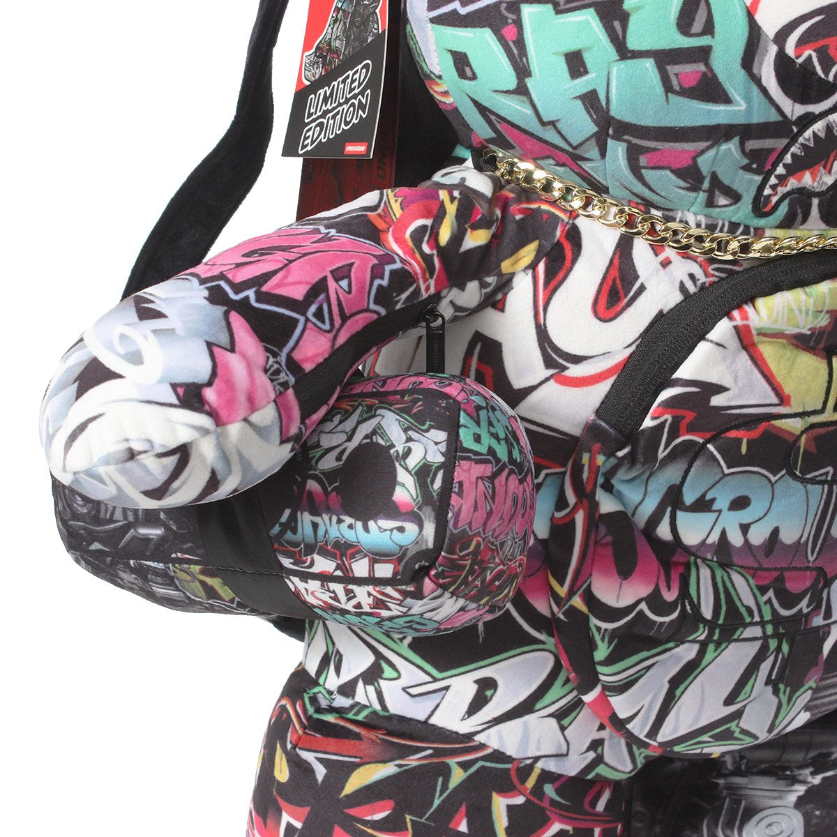 SPRAYGROUND - SPLIT CYBERSHARK MONEYBEAR BACKPACK 【B8052】