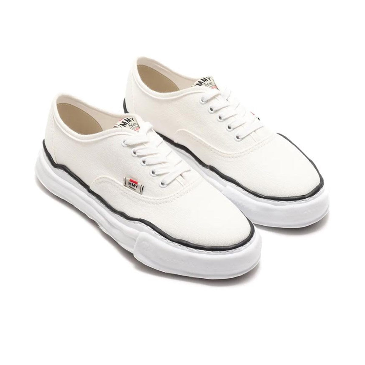 Maison MIHARA YASUHIRO ミハラヤスヒロ BAKER OG sole canvas lowtop sneaker "ベイカー"オリジナルソール キャンバス ローカットスニーカー【A02FW704 WHT】