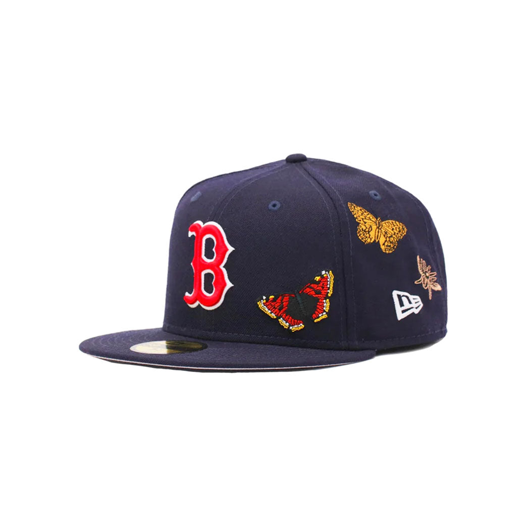 NEW ERA × FELT Boston Red Sox - 59FIFTY BUTTERFLY GARDEN NAVY