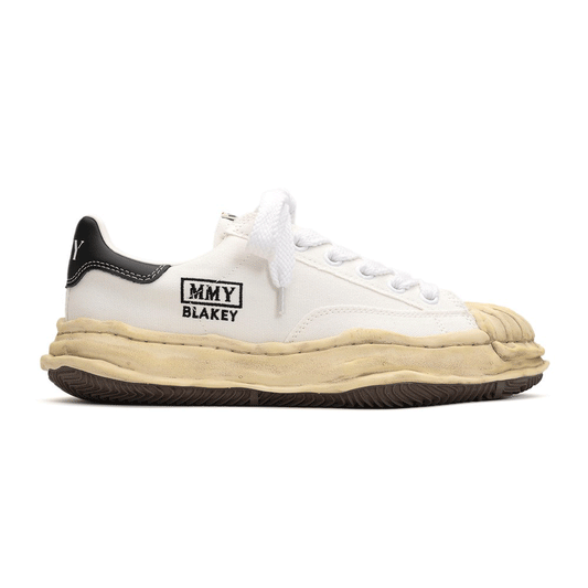 Maison MIHARA YASUHIRO BLAKEY LOW VINTAGE COLOR DYED OG SOLE CANVAS LOW-TOP WHITE | White [A13FW728]