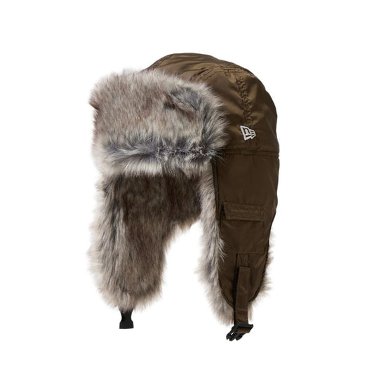NEW ERA - TRAP2 DOG EAR WATER REPELLEN FUR OLIVE 【14668873】