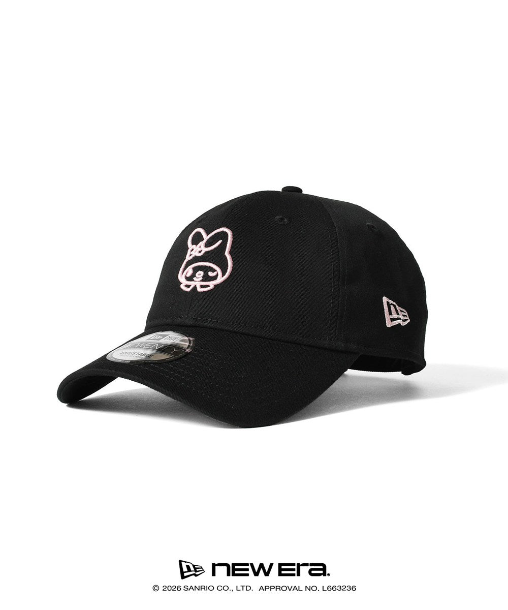 サンリオキャラクターズ×HOMEGAME - MY MELODY 3D EMBROIDERY 9TWENTY CAP BLACK【14961048 】