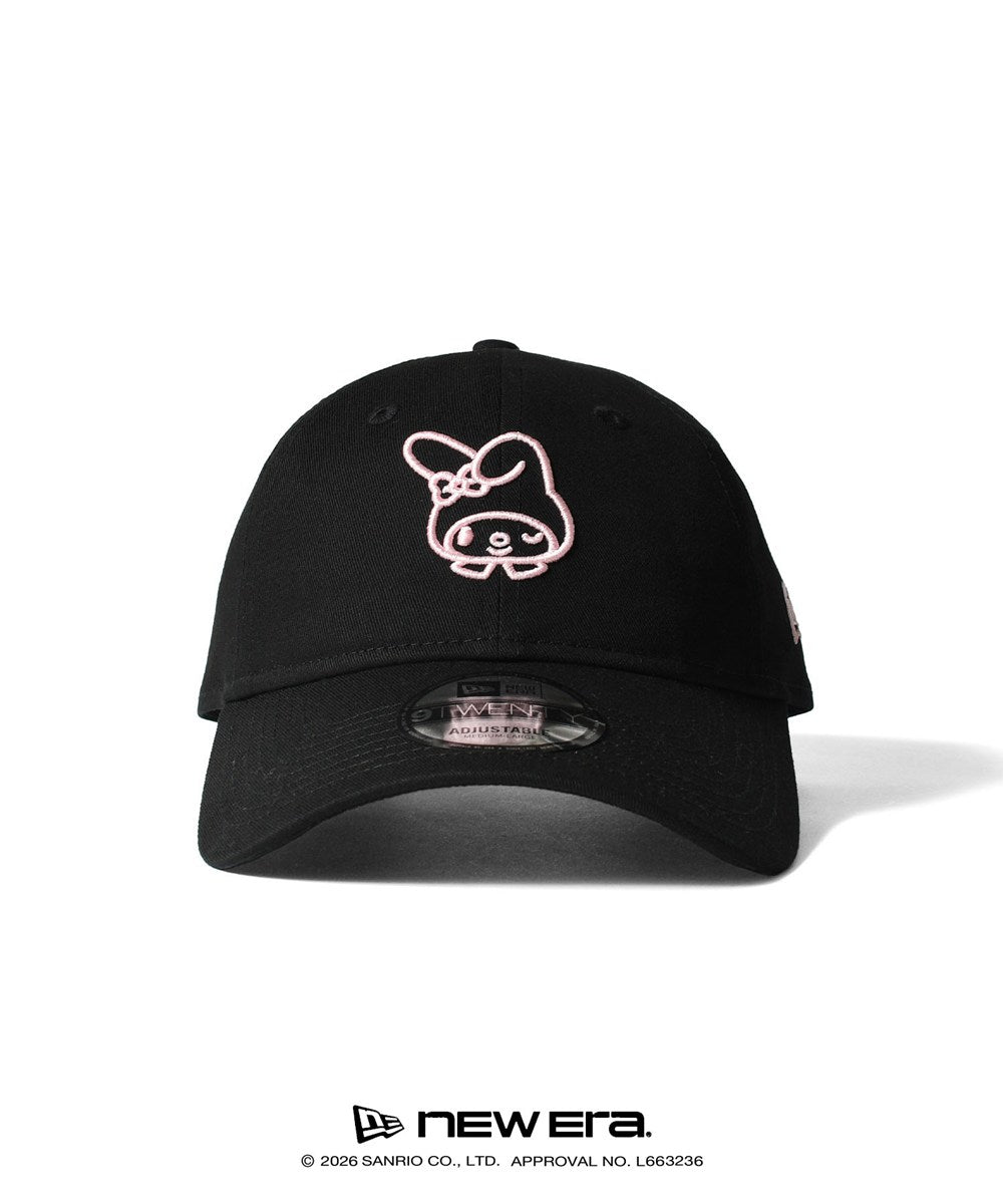 サンリオキャラクターズ×HOMEGAME - MY MELODY 3D EMBROIDERY 9TWENTY CAP BLACK【14961048 】