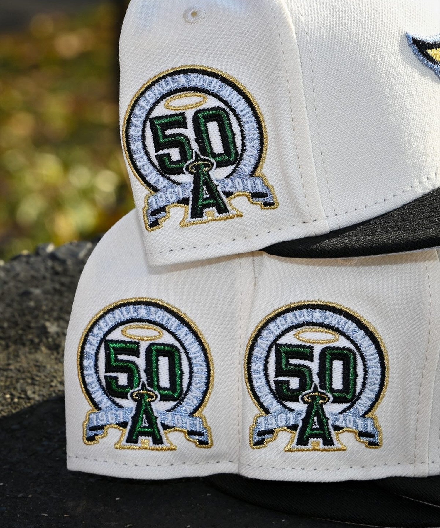 NEW ERA - Anaheim Angels CO 59FIFTY 50th Anniversary Chrome White