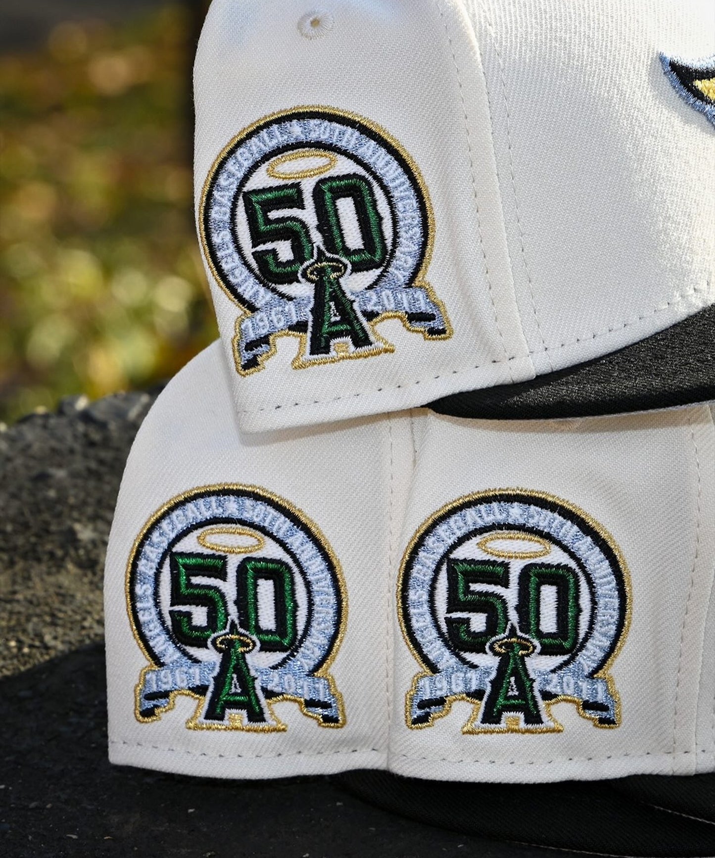 NEW ERA - Anaheim Angels CO 59FIFTY 50th Anniversary Chrome White/Black