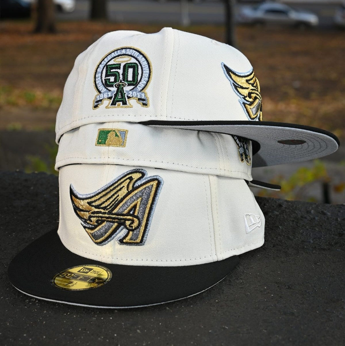 NEW ERA - Anaheim Angels CO 59FIFTY 50th Anniversary Chrome White/Black