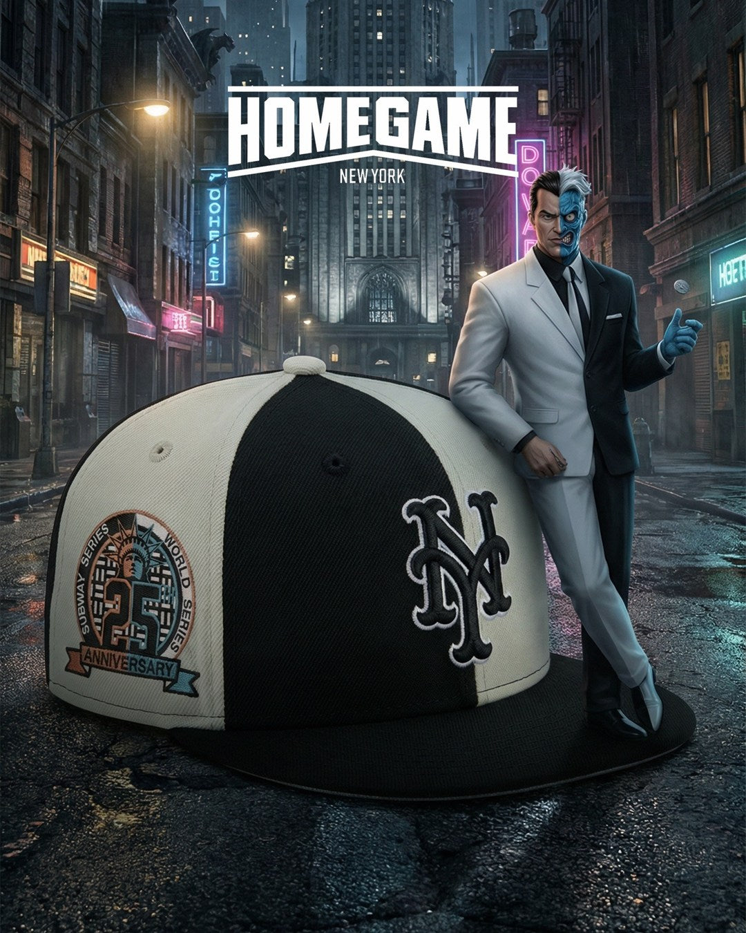 NEW ERA - New York Mets 59Fifty 25th Anniversary Chrome White/Black