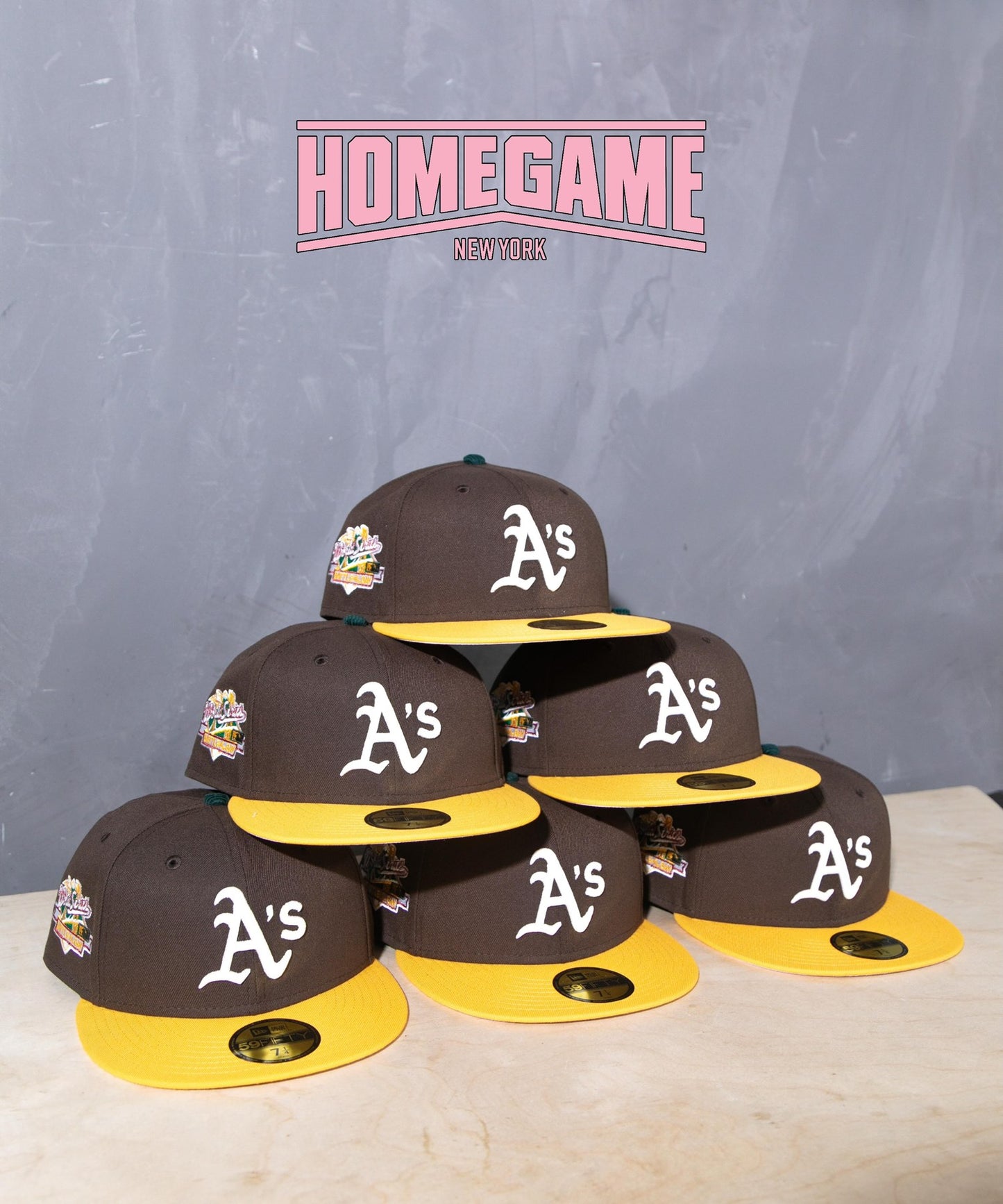 NEW ERA - Oakland Athletics 1989 World Series 59Fifty Brown/Yellow