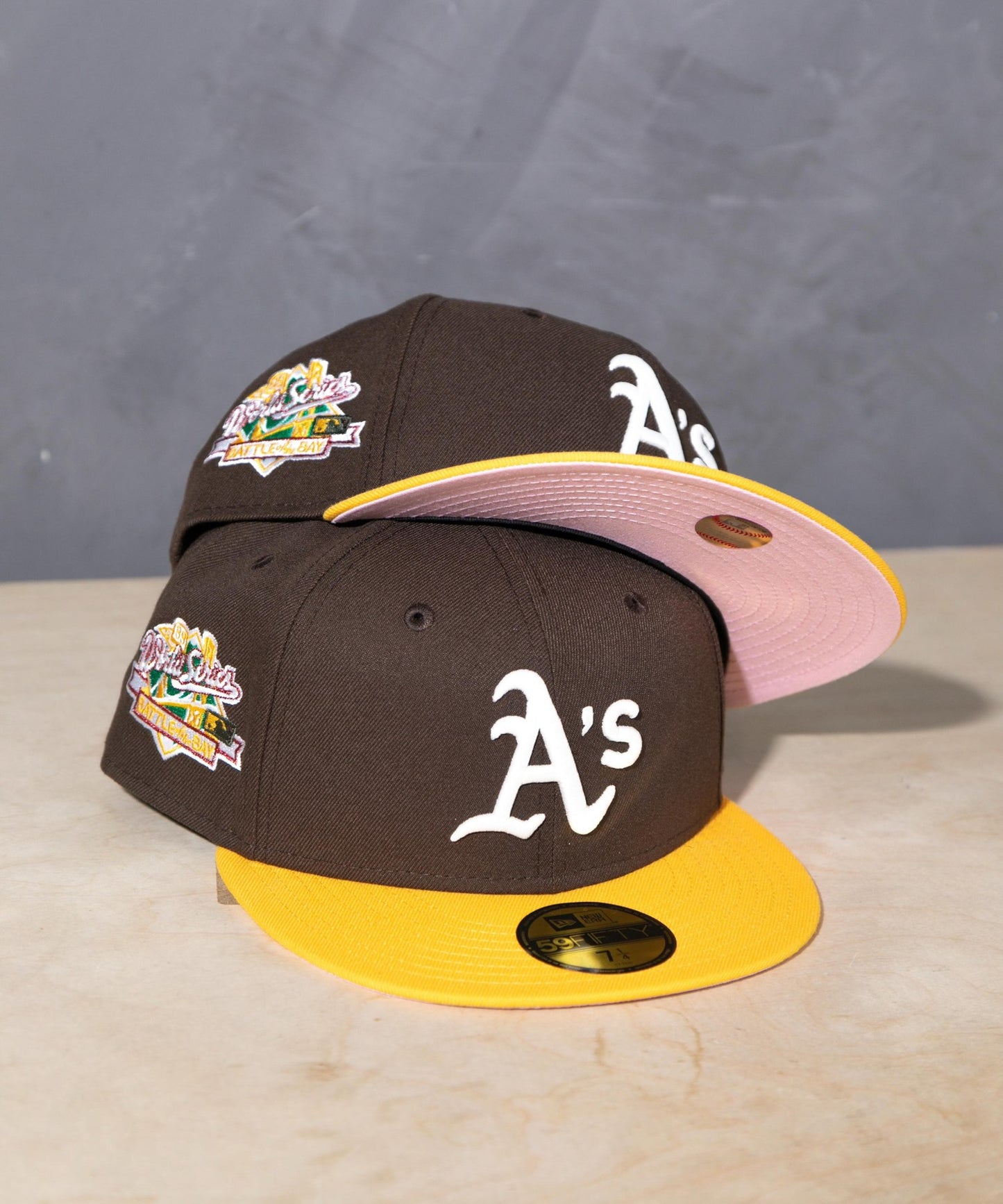 NEW ERA - Oakland Athletics 1989 World Series 59Fifty Brown/Yellow