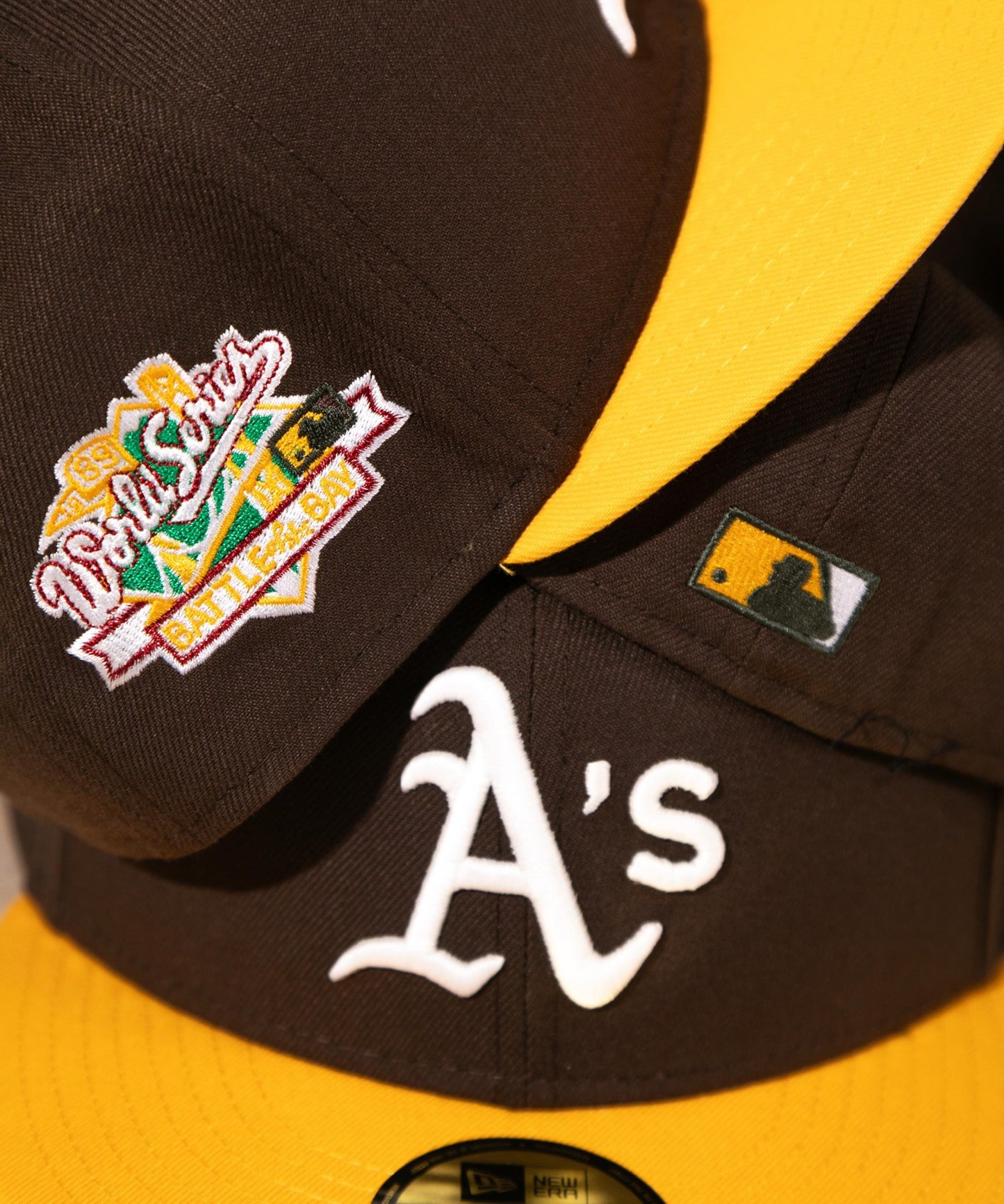 NEW ERA - Oakland Athletics 1989 World Series 59Fifty Brown/Yellow