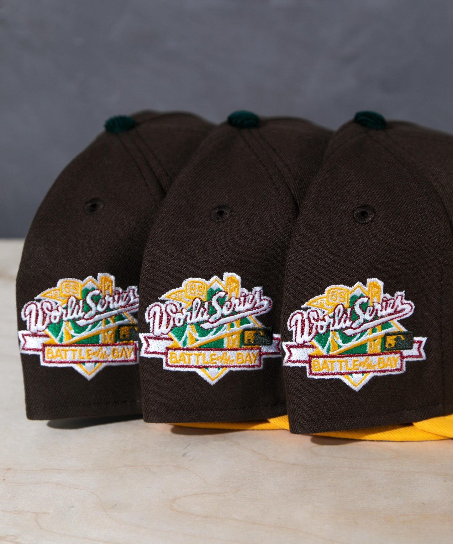 NEW ERA - Oakland Athletics 1989 World Series 59Fifty Brown/Yellow